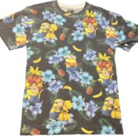 Lot De 2 T-Shirts Homme Minions Despicable Me - Gris Taille S - Neufs